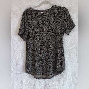 Old navy. Large. Leopard print short sleeve shirt.